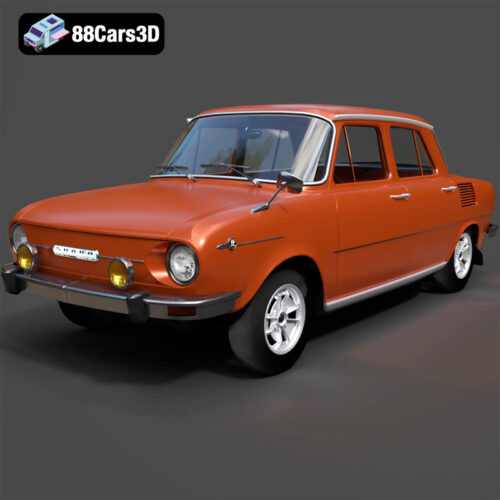 Skoda 100 L 1970 3D Model