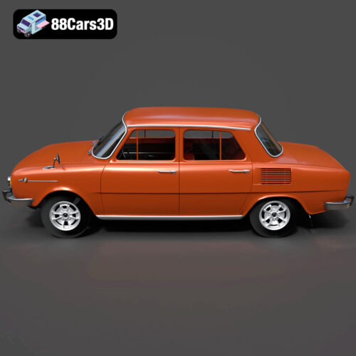Skoda 100 L 1970 3D Model