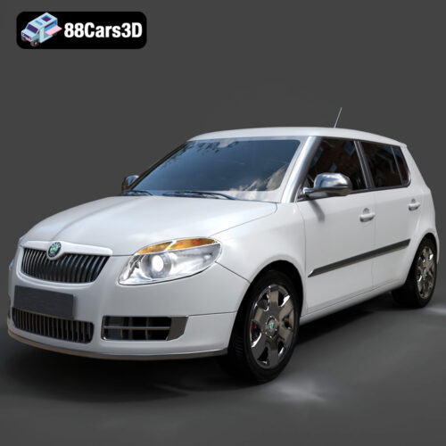 Skoda Fabia 2007 3D Model