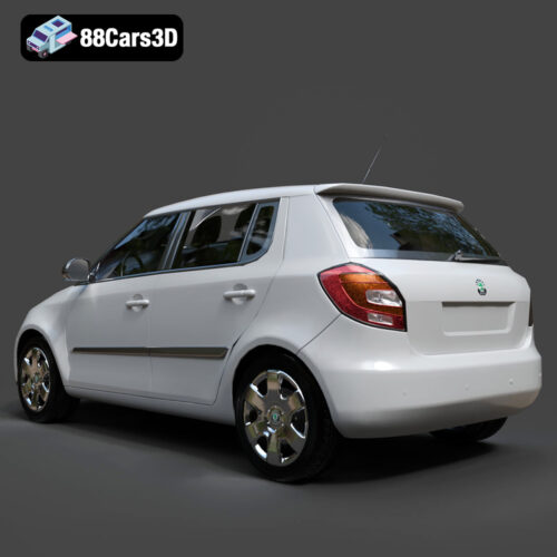 Skoda Fabia 2007 3D Model