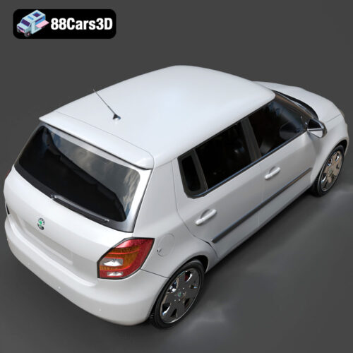 Skoda Fabia 2007 3D Model