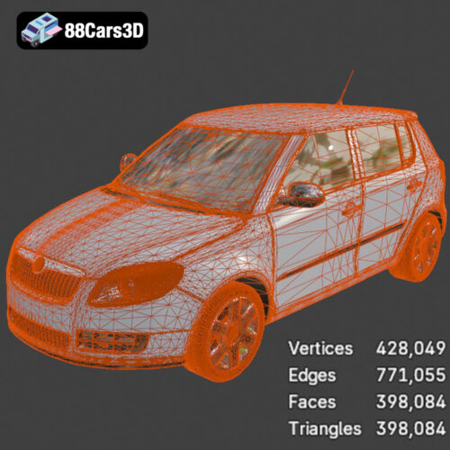 Skoda Fabia 2007 3D Model