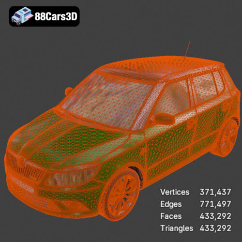 Skoda Fabia RS 2011 3D Model