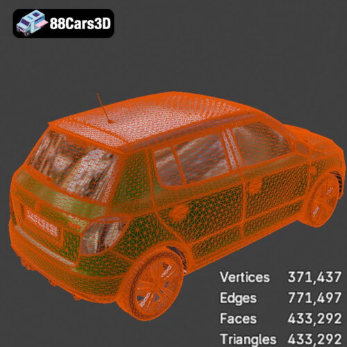 Skoda Fabia RS 2011 3D Model