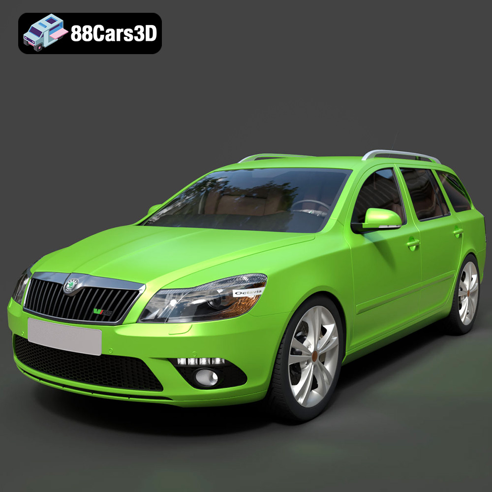 Skoda Octavia RS Combi 2010 3D Model