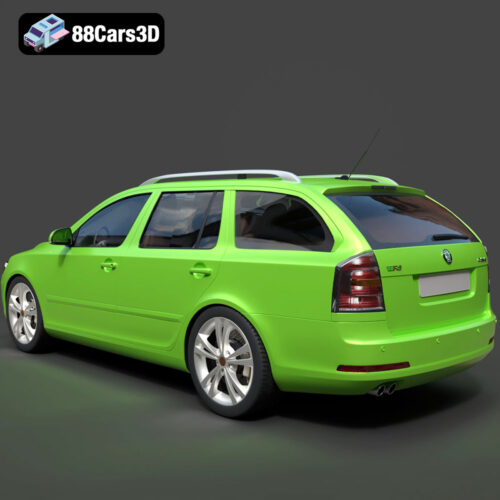 Skoda Octavia RS Combi 2010 3D Model