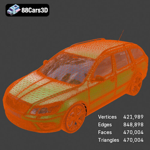 Skoda Octavia RS Combi 2010 3D Model