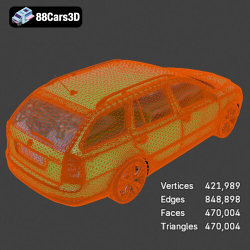 Skoda Octavia RS Combi 2010 3D Model