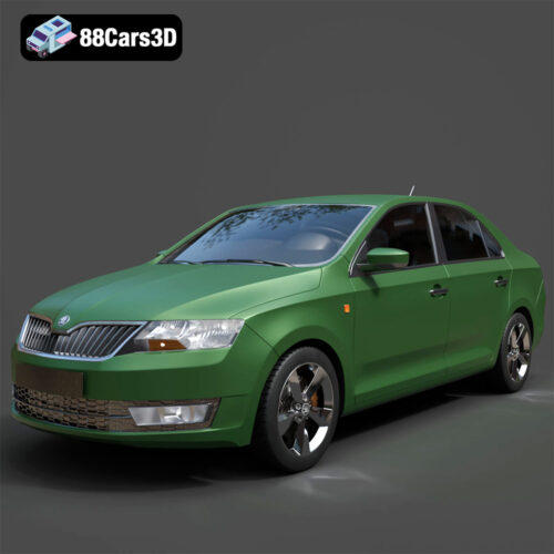 Skoda Rapid 2013 3D Model