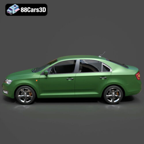 Skoda Rapid 2013 3D Model