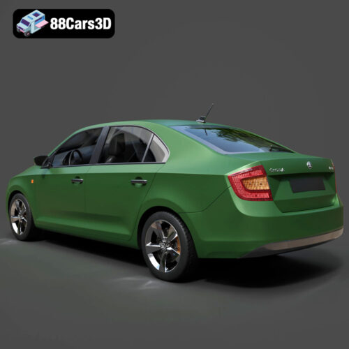 Skoda Rapid 2013 3D Model
