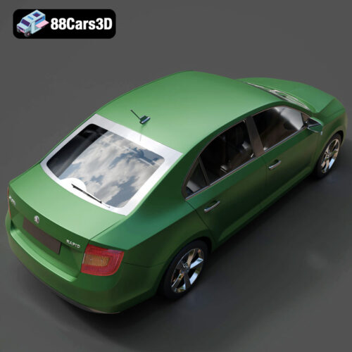 Skoda Rapid 2013 3D Model