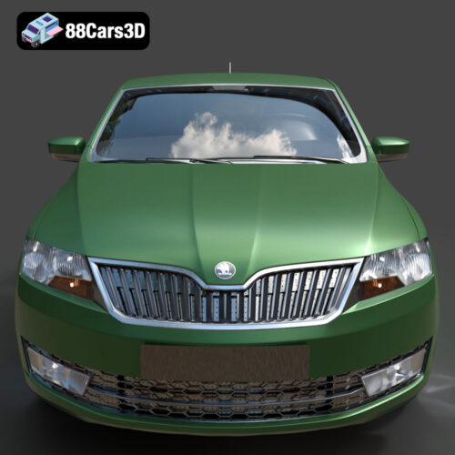 Skoda Rapid 2013 3D Model