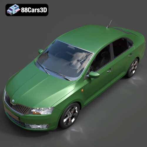 Skoda Rapid 2013 3D Model