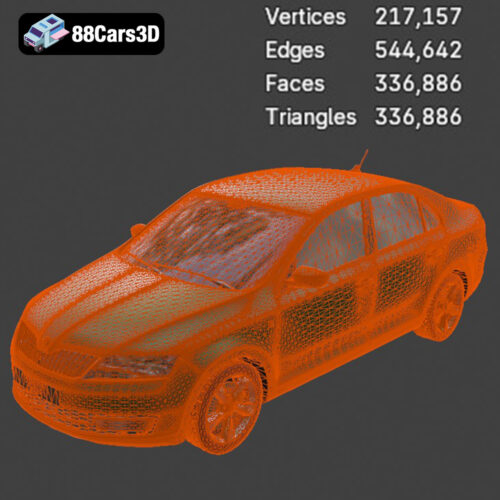 Skoda Rapid 2013 3D Model
