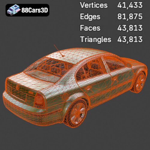 Skoda Superb 2006 3D Model
