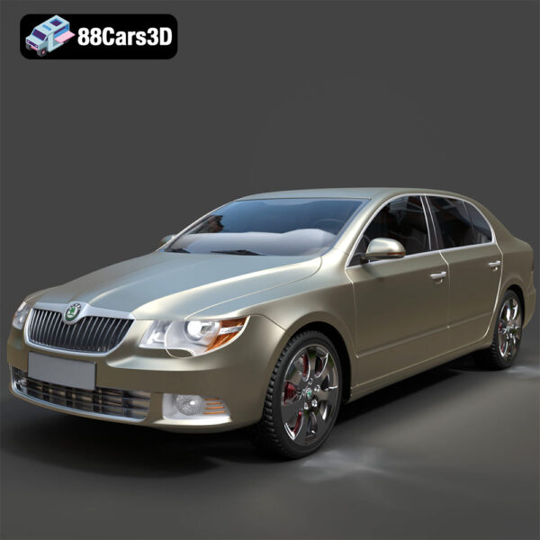 Skoda Superb 2009 3D Model