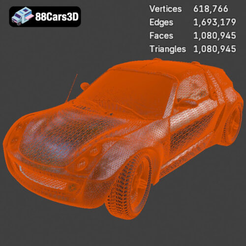 Smart Roadster 2003 3D Model