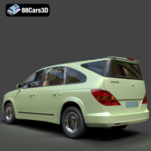 SsangYong Rodius 2007 3D Model - Gallery Image 2 SsangYong Rodius 2007 3D Model
