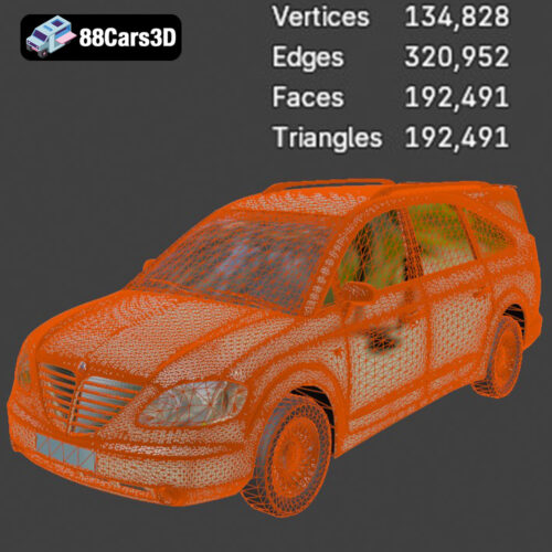 SsangYong Rodius 2007 3D Model - Gallery Image 1 SsangYong Rodius 2007 3D Model