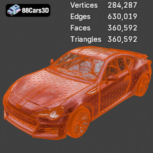 Subaru BRZ 2025 3D Model - Gallery Image 6 Subaru BRZ 2025 3D Model