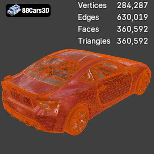 Subaru BRZ 2025 3D Model - Gallery Image 4 Subaru BRZ 2025 3D Model