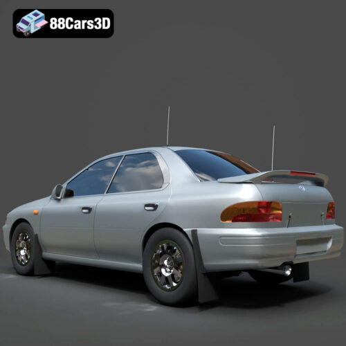 Subaru Impreza 1992 3D Model