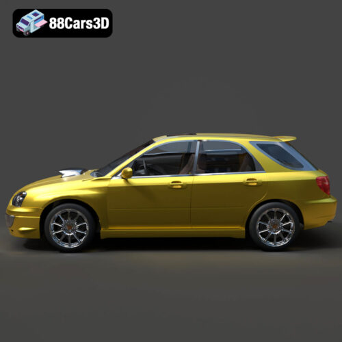 Subaru Impreza Sport Wagon 2003 3D Model - Gallery Image 1 Subaru Impreza Sport Wagon 2003 3D Model