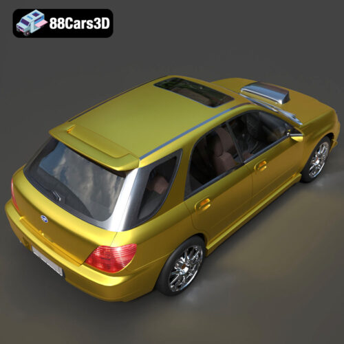 Subaru Impreza Sport Wagon 2003 3D Model - Gallery Image 6 Subaru Impreza Sport Wagon 2003 3D Model