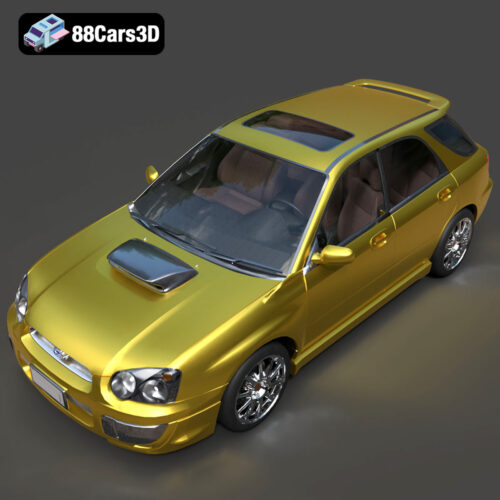 Subaru Impreza Sport Wagon 2003 3D Model - Gallery Image 4 Subaru Impreza Sport Wagon 2003 3D Model