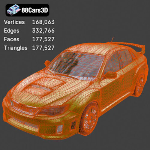 Subaru Impreza WRX STi Sedan 3D Model
