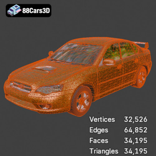 Subaru Legacy 2003 3D Model