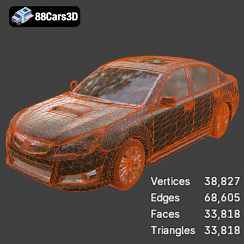 Subaru Legacy 2009 3D Model