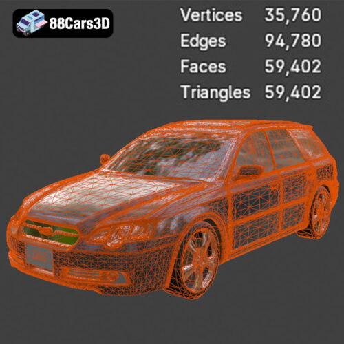 Subaru Outback 2024 3D Model