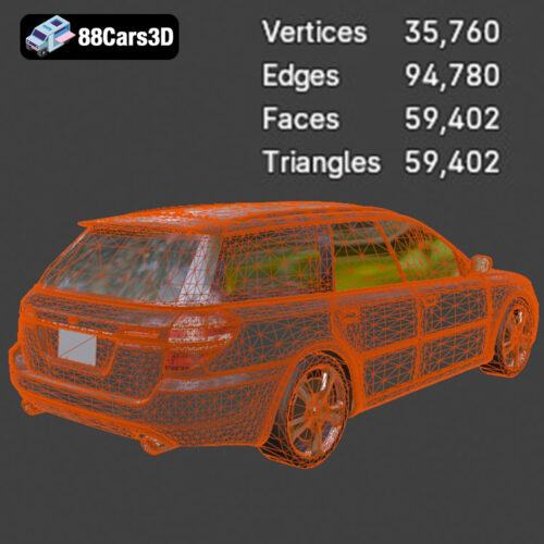 Subaru Outback 2024 3D Model