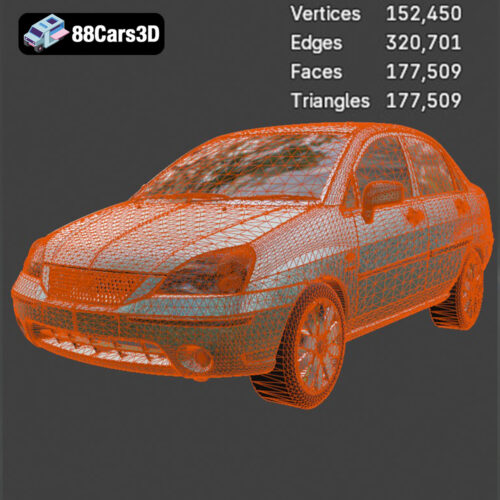 Suzuki Liana Sedan 2004 3D Model