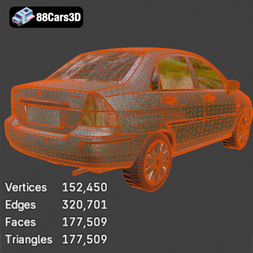 Suzuki Liana Sedan 2004 3D Model