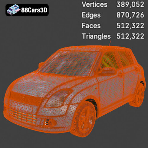 Suzuki Swift 2024 3D Model