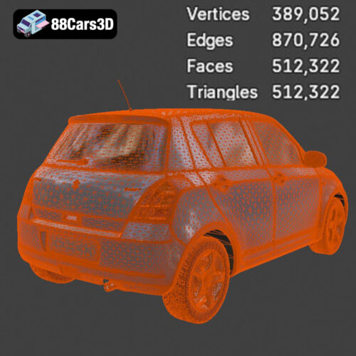Suzuki Swift 2024 3D Model