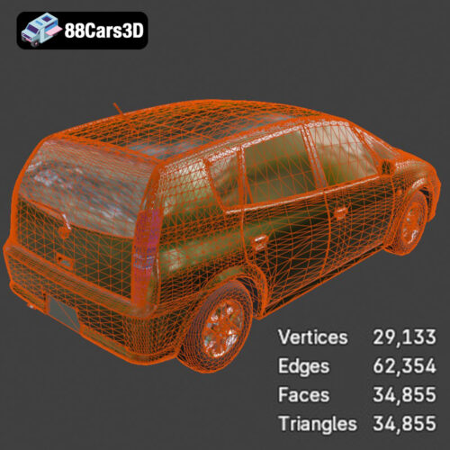 Toyota Opa 2000 3D Model