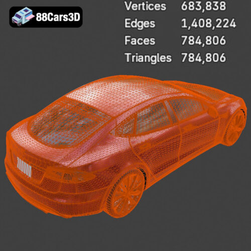 Tesla Model S 2024 3D Model