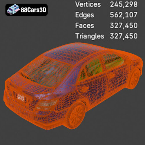 Toyota Allion 2008 3D Model