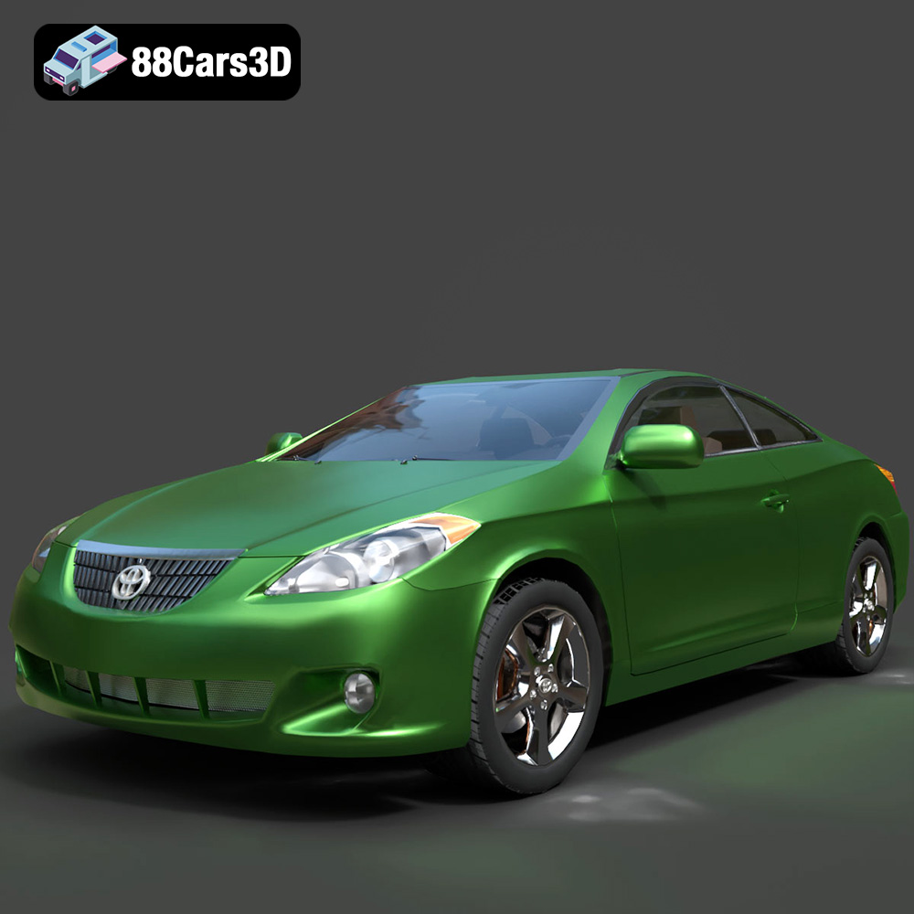 Toyota Camry Solara 2006 3D Model 3D Printable STL 88Cars3D Download 
