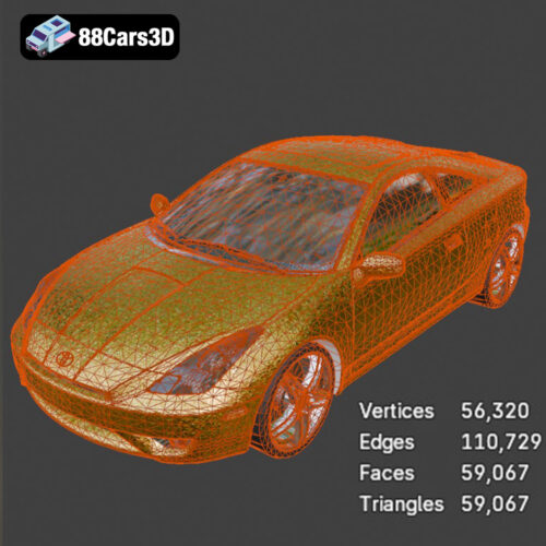 Toyota Celica 2004 3D Model
