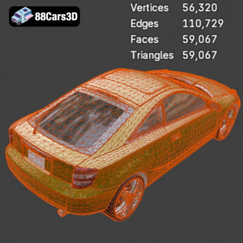 Toyota Celica 2004 3D Model