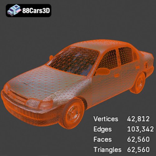 Toyota Corolla AE100 1992 3D Model