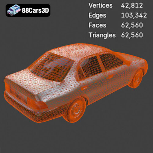 Toyota Corolla AE100 1992 3D Model