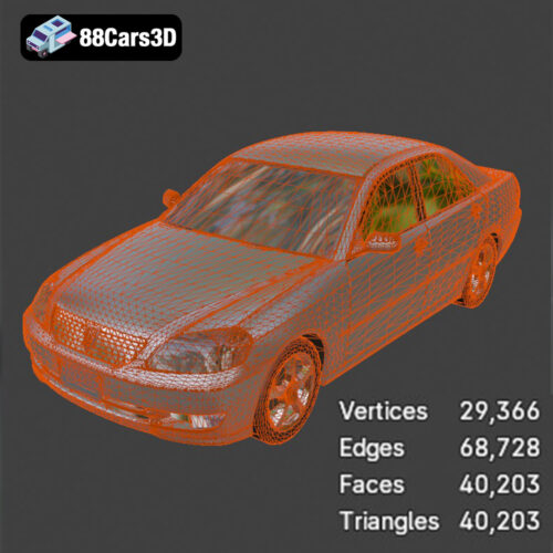 Toyota Mark II X110 2000 3D Model