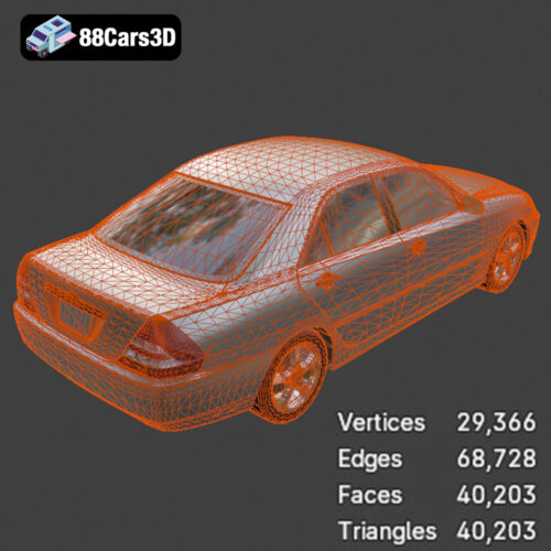 Toyota Mark II X110 2000 3D Model