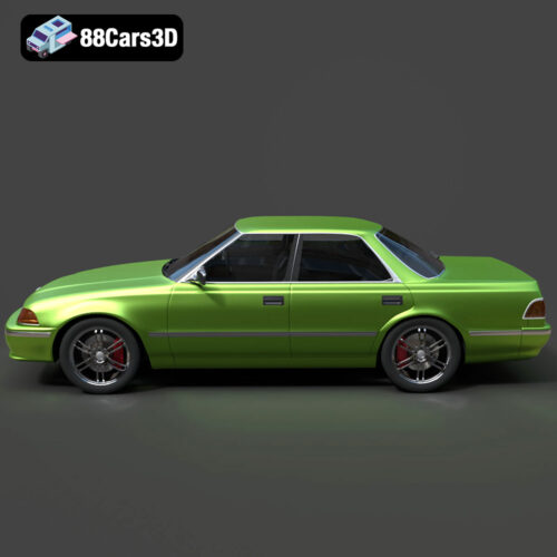 Toyota Mark II X81 1990 3D Model